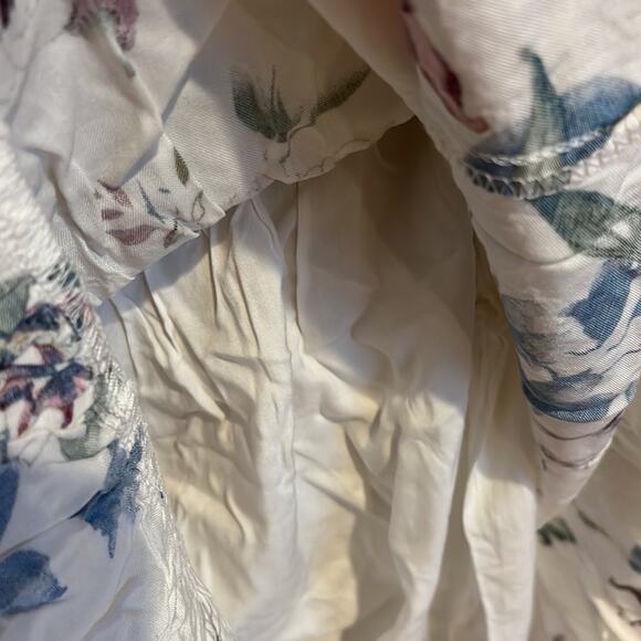 Urban Outfitters Lumiere Boho Floral Dress White Blue Pink Green Large - Picture 7 of 7